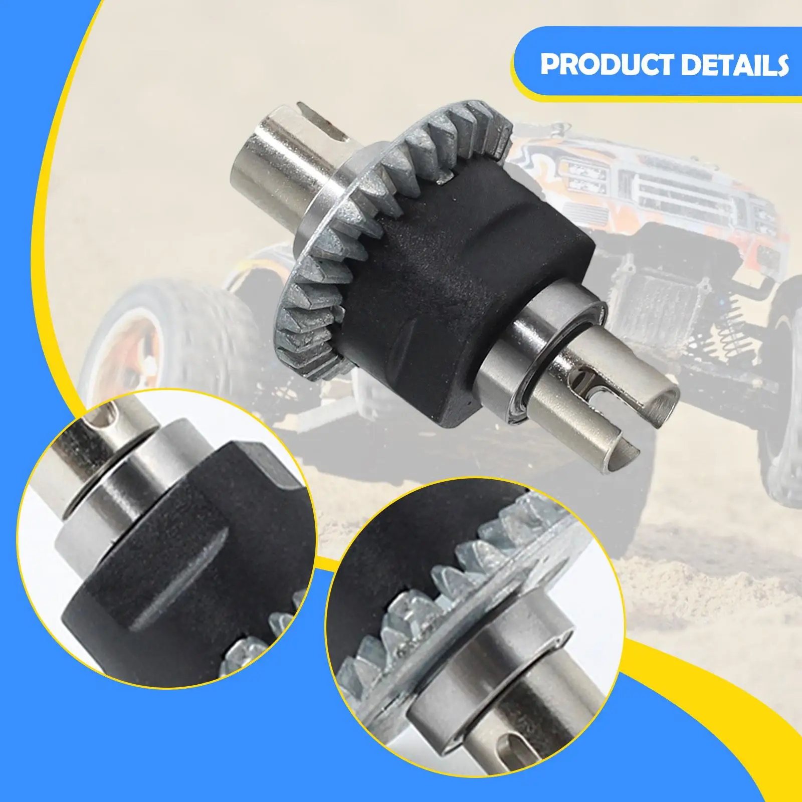 1:18 RC Car Differential Accs Modification Assembly Supply Replaces Part Replacement for 18101Pro Crawler Truck Hobby Model