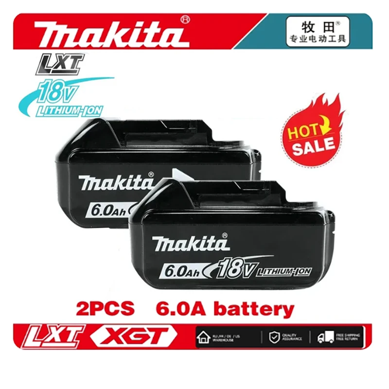 

Batería recargable de 18V para Makita, herramientas eléctricas 6Ah, 18V,LED, LXT400 makita con reemplazo de iones de litio