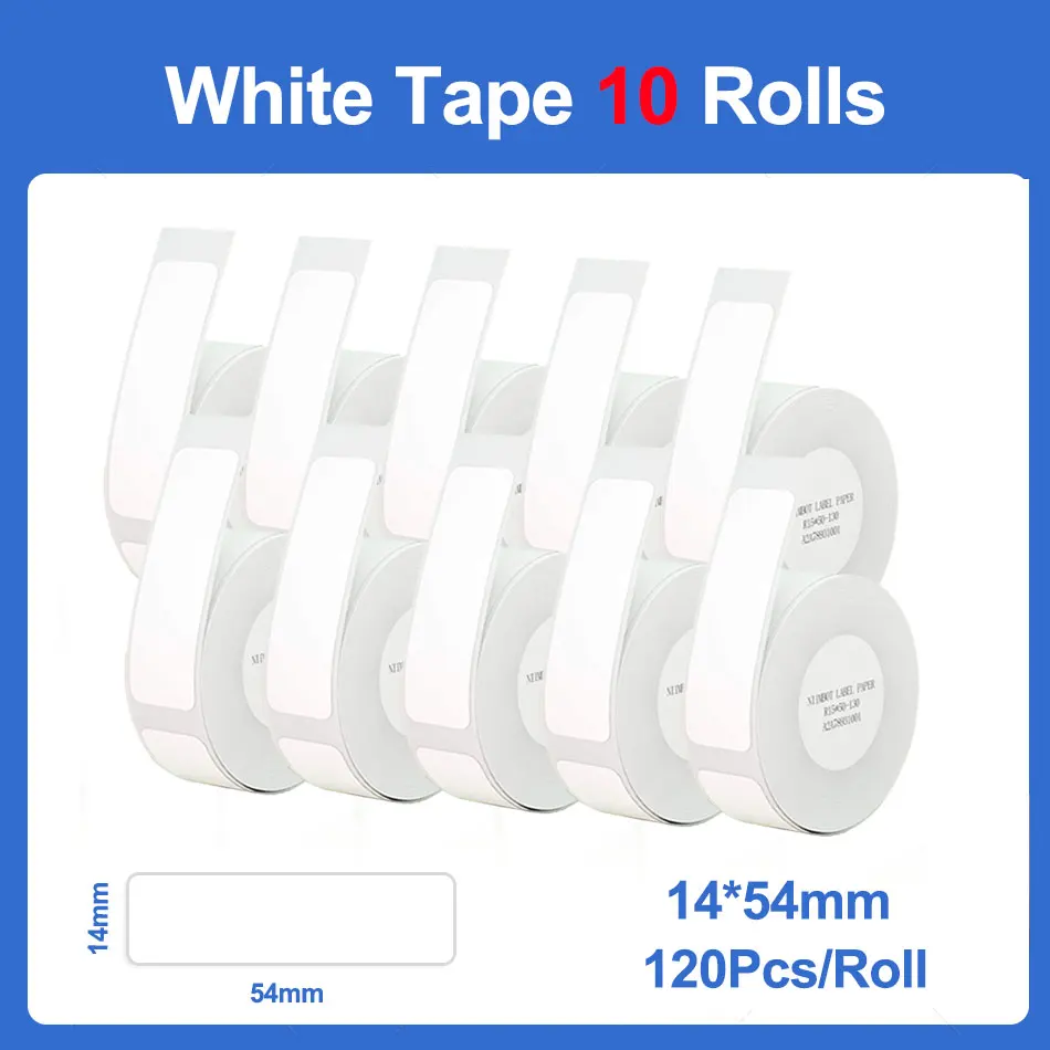 

Label Maker Tape NIIMBOT D11 Label Print Paper Office Labeling Tape Replacement for Label Machine Oil Proof Waterproof Tearproof