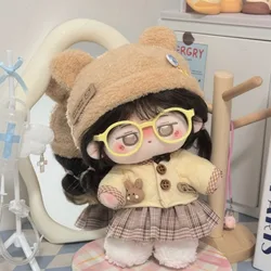 New Butter Bear Rabbit Cute 20cm Cotton Doll Clothes Tops Coat Skirt Hat Dressing Game Doll Accessories DIY Doll Dress Up Toys