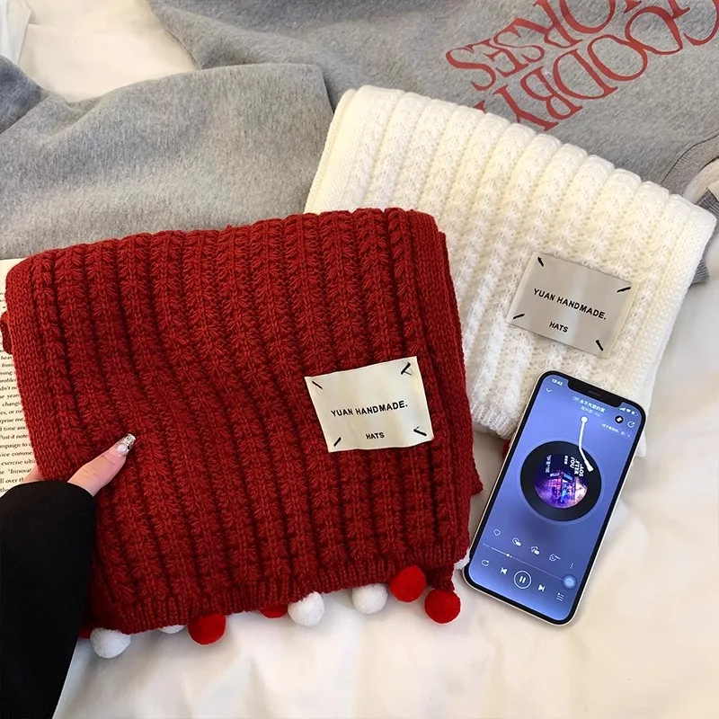 للجنسين الشتاء وشاح مقاوم للصقيع سميكة محبوك الرقبة أدفأ للرجال النساء في الهواء الطلق التزلج تخفيف تزيين هدية