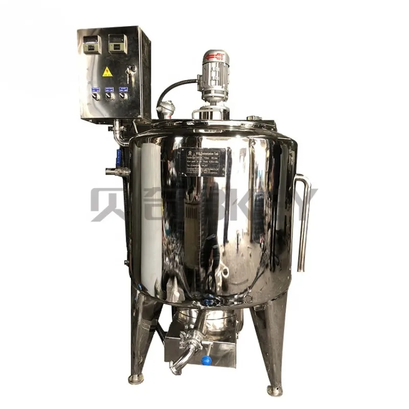 Best Selling Small Jacketed Stainless Steel Heating Mixing Tank with Heater Agitator