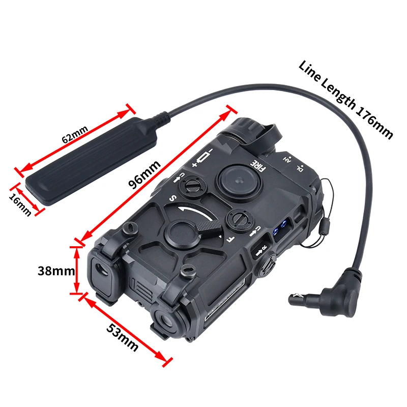 LÁSER TÁCTICO AXON CON LINTERNA Y CONTROL REMOTO PARA AIRSOFT - imagen 4