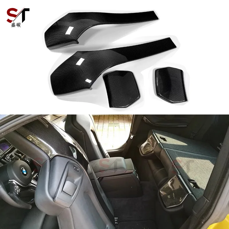 

Подходит для BM F80F82, спинка сиденья из углеродного волокна, четырехсекционная внутренняя наклейка на спинку, модифицированные аксессуары
