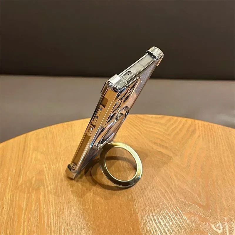 حافظة فاخرة متدرجة لامعة لهاتف سامسونج جالاكسي S25 FE Edge S24 S23 S22 Plus Ultra A17 07 56 36 16 غطاء متين مطلي #4