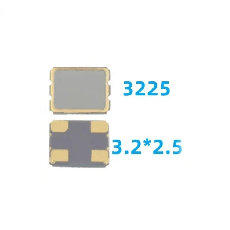 10PCS SMD3225 Active quartz crystal 1.000MHZ 2 4 6 8MHZ 10 12.000MHZ 16.000MHZ 20 24 25 30 32 40 48 50 54MHZ New accessories