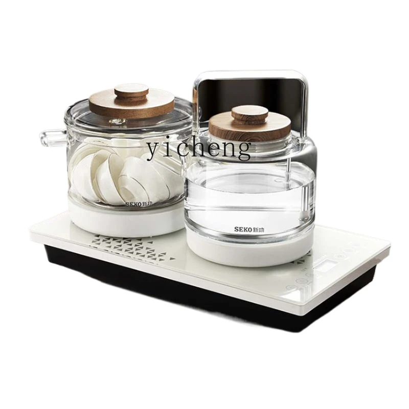 ZK Bottom Fully Automatic Water and Electricity Kettle Household Glass Kettle Tea Table Integrated