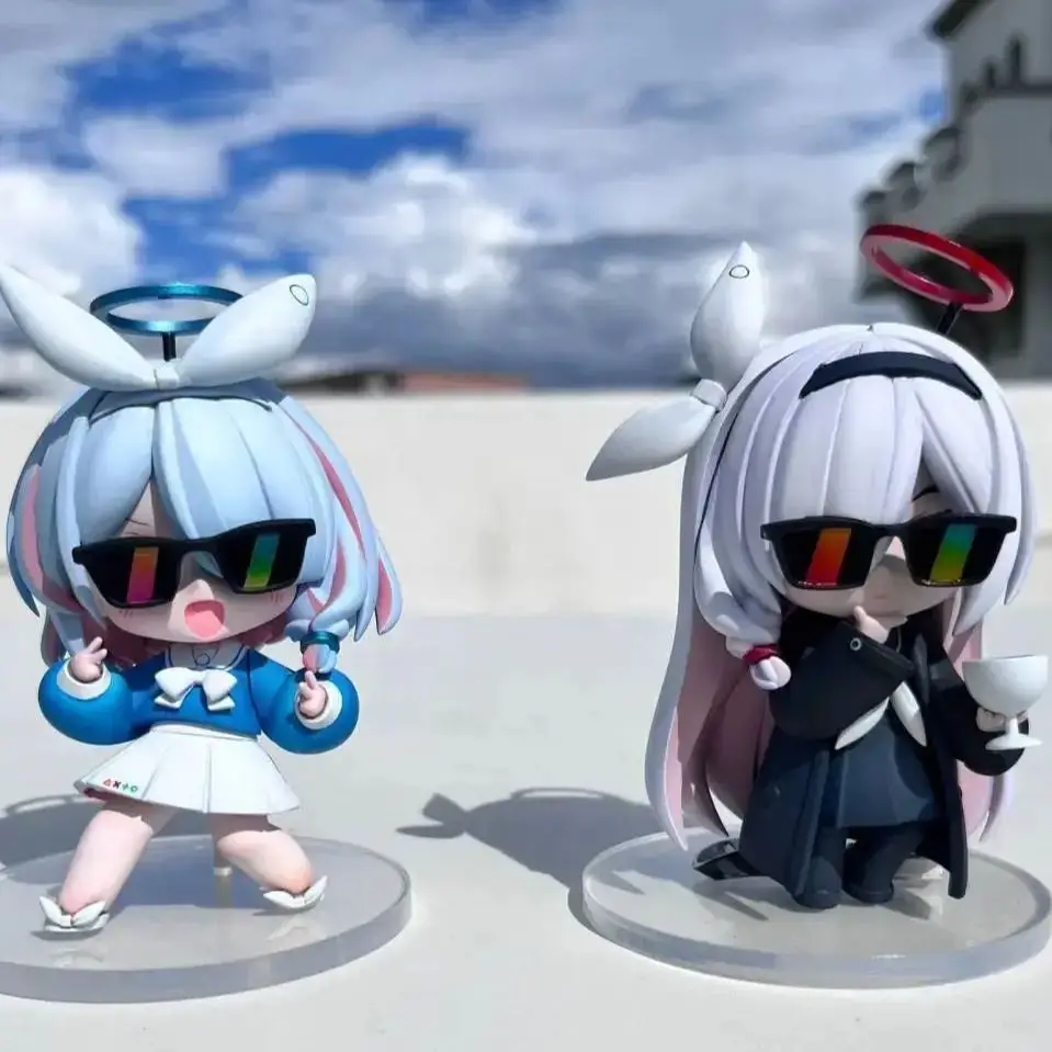 Blue Archive The Animation Q-Version Figur A.R.O.N.A Wear Sonnenbrille Anime Peripherie Auto Dekoration Modell Kind Weihnachtsspielzeug