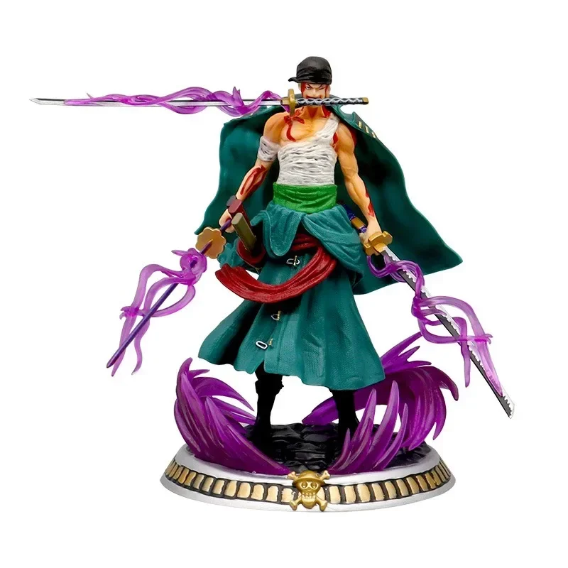 One Piece Anime Three Knives Flow Dream/Bloodbath Solon Thousand Action Figure World Model Ornament Handmade Home Doll Kids Toys