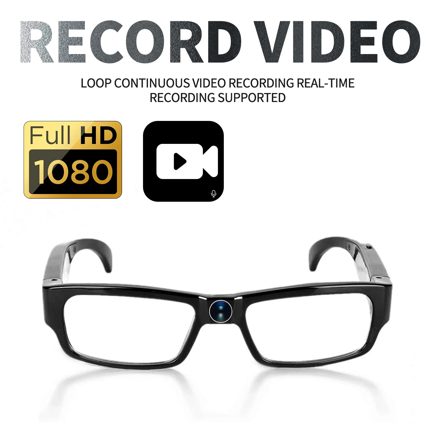 Mini câmera 1080p para fotografar óculos gravadores de vídeo HD para dirigir bicicleta equitação óculos inteligentes com câmera para exterior