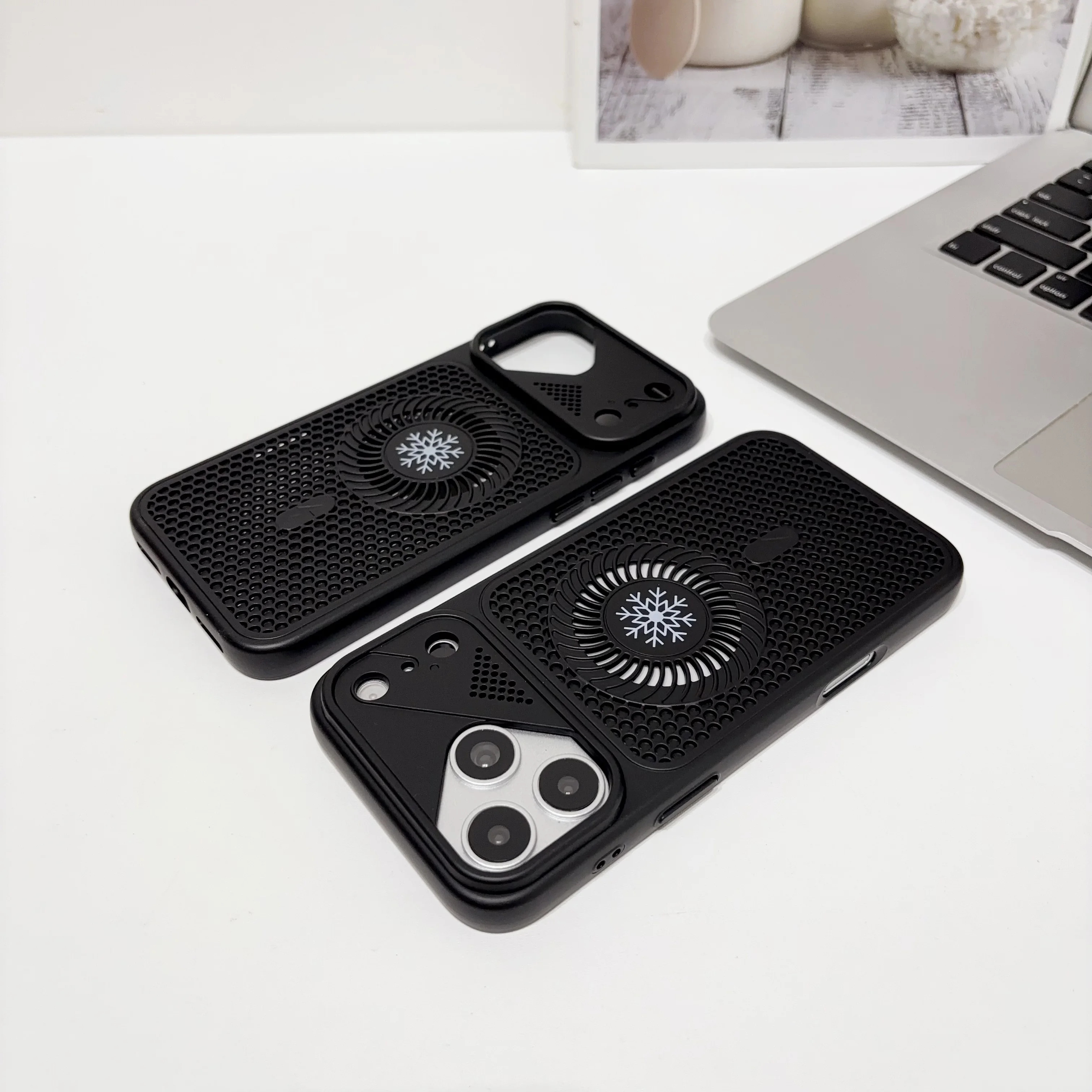 Wabenförmige Wärmeableitende Magnetische Handyhülle für iPhone 18 17 ProMax 16 17E 16E 15 14 13 Pro Max Stoßfeste Schutzhülle – Detail 4