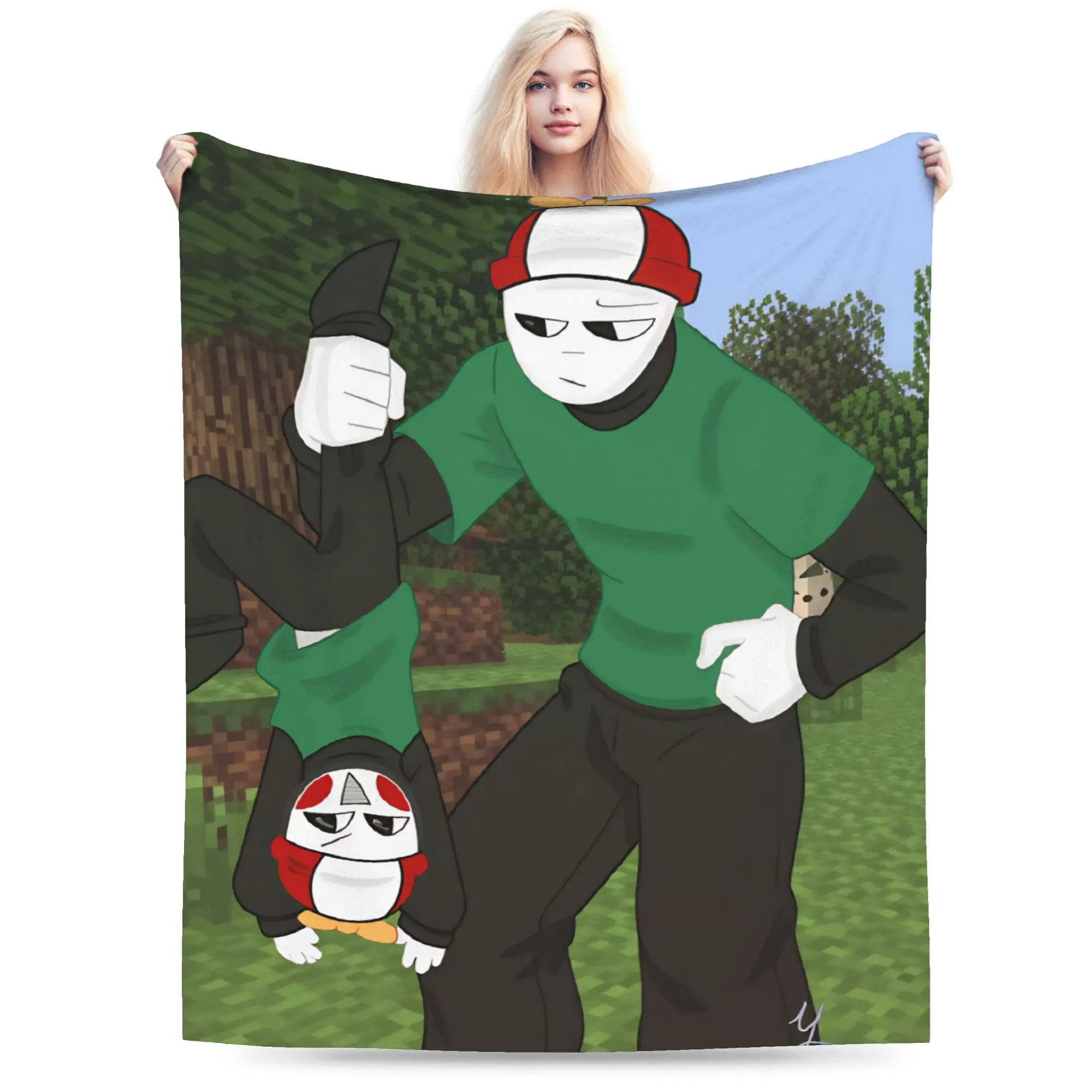 Omenasos Youtuber   Plush Blankets Girls Boys  Flannel Bedding Throws For Living Room Soft Warm Customized Quality