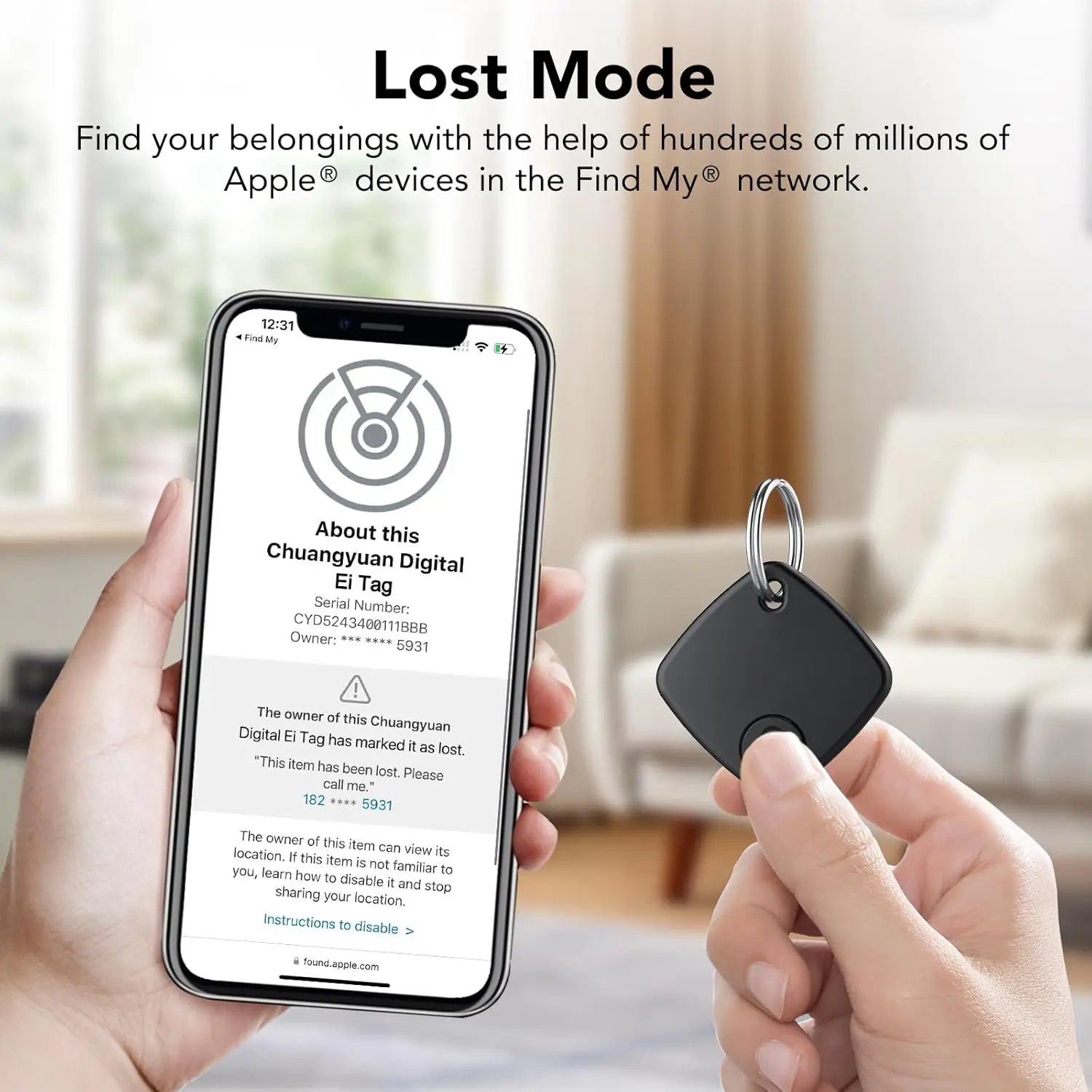 Bluetooth Mini Tracking Device For Apple Find My APP Smart Tag Kid Pet Car GPS Lost Tracker Anti Lost Alarm Reminder Positioner