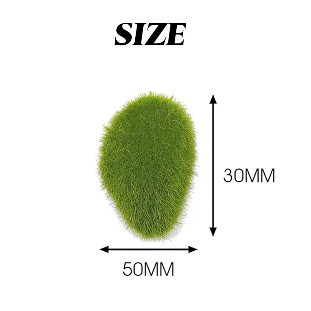 10Pcs Simulation Moss Stone Artificial Moss Rocks Ball Fake Green Plant for Home Garden Flower Pot Decoration Creative Crafts image 2