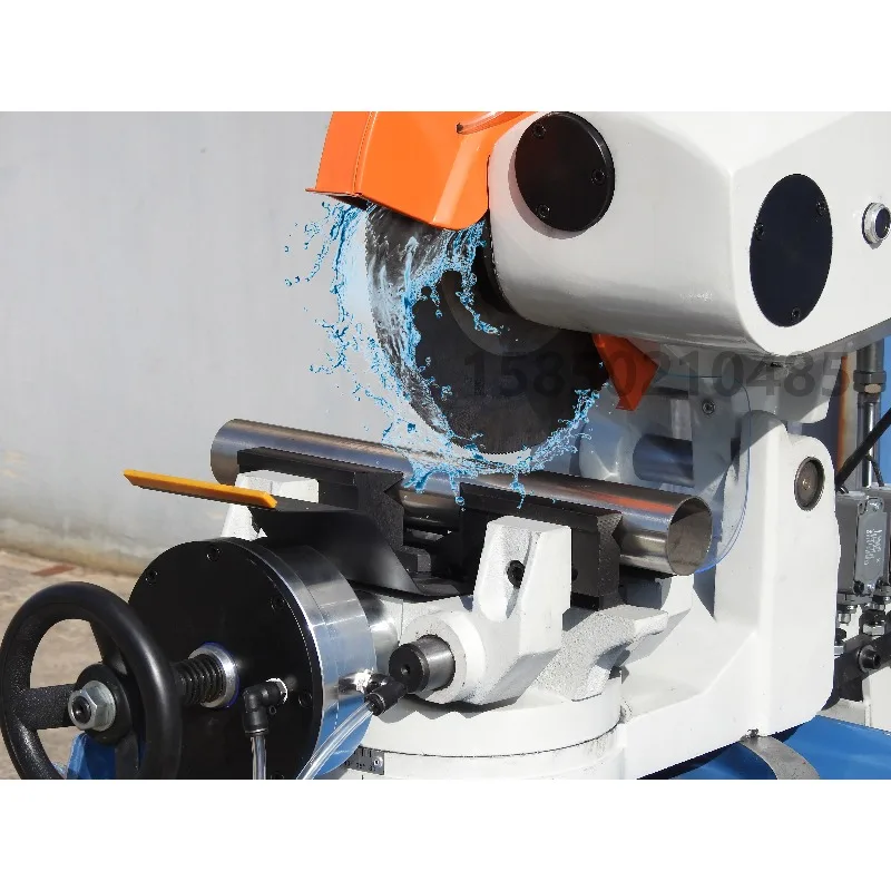 آلة قطع الأنابيب بزاوية 45 درجة لقطع أنابيب الحديد والصلب منشار القطع الهوائي الخالي من لدغ #5