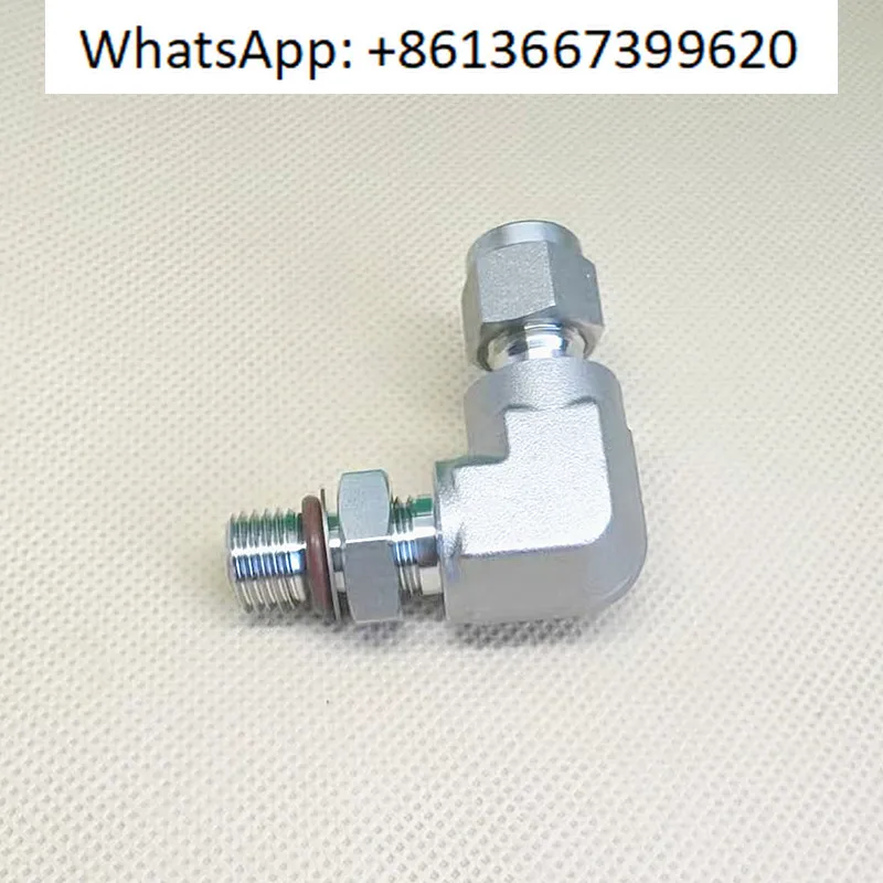 

316L stainless steel double ferrule adjustable positioning male thread right angle elbow swivel installation tube fitting 1/4