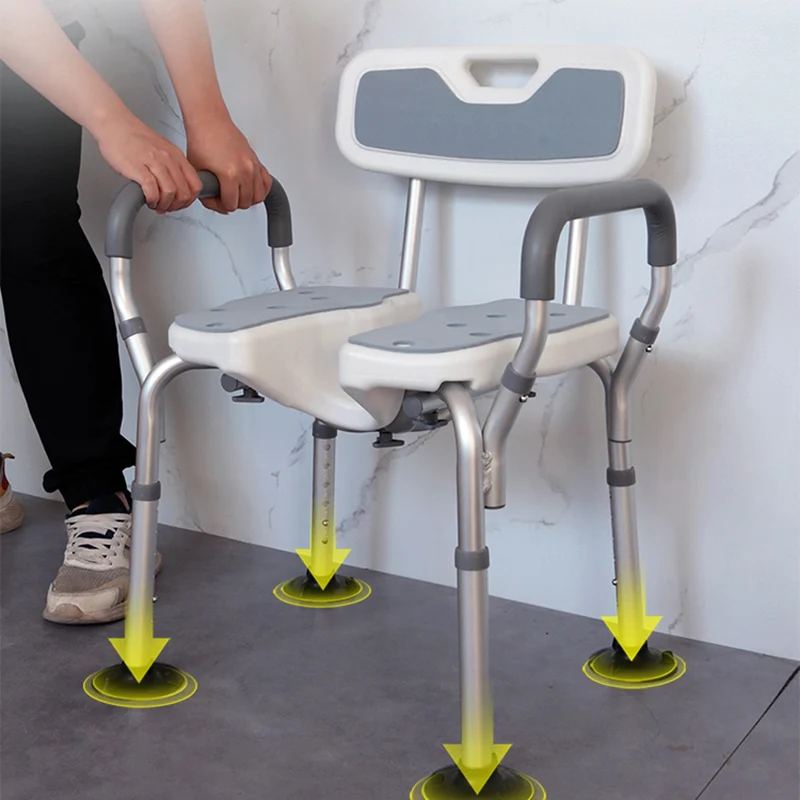 Modern Stool Ergonomic Shower Chair With Backrest Tabouret Pliant Portable Taboret Sillas Plegables Portatiles Home Furniture