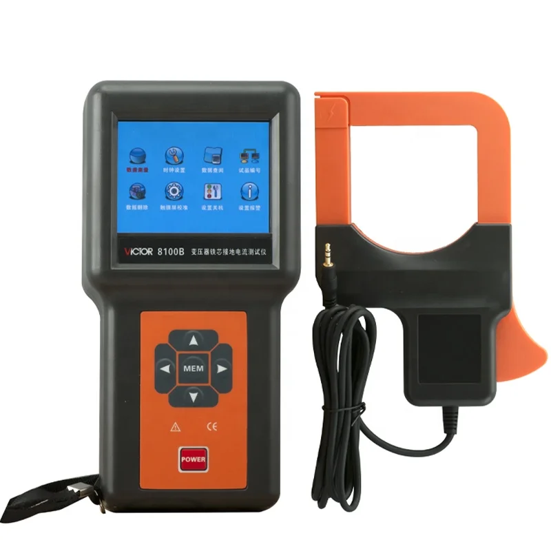 YITENSEN 8100B  Transformer Core Grounding Current Tester core and clamp leakage current test current and frequency online test