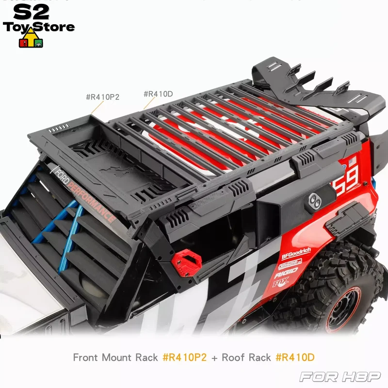 RCDream Roof Rack Front Mount Load Platform RC Crawler Upgrade Replacement Accessories For 1/8 MJX H8P Ford Bronco Body Shell