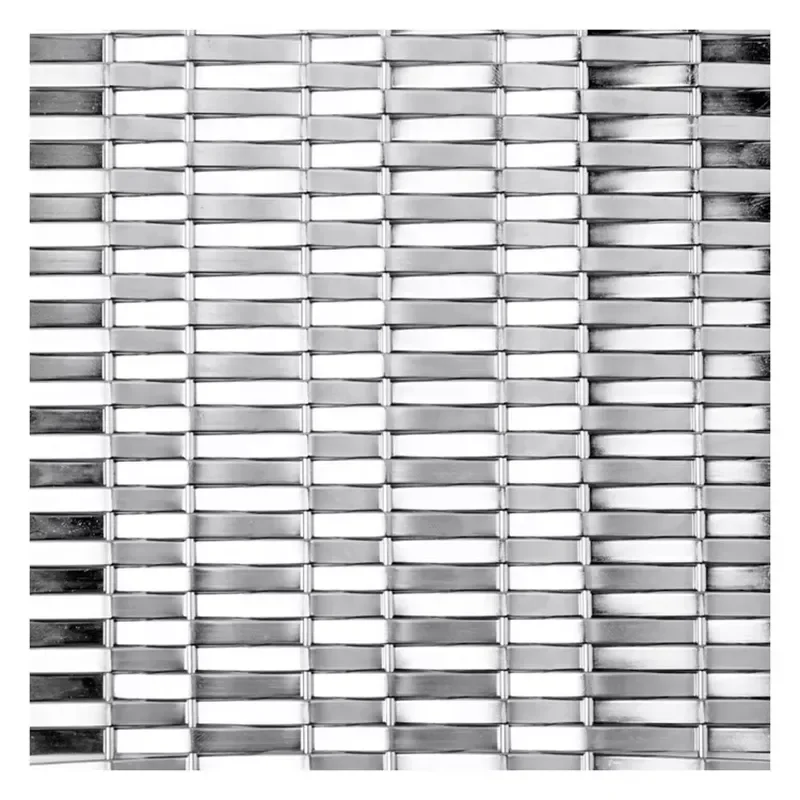 Architectural Woven Wire Mesh for Room Dividers Partition Modern Hanging 4mm Screens & Room Dividers 18mm 6% Stainless Steel