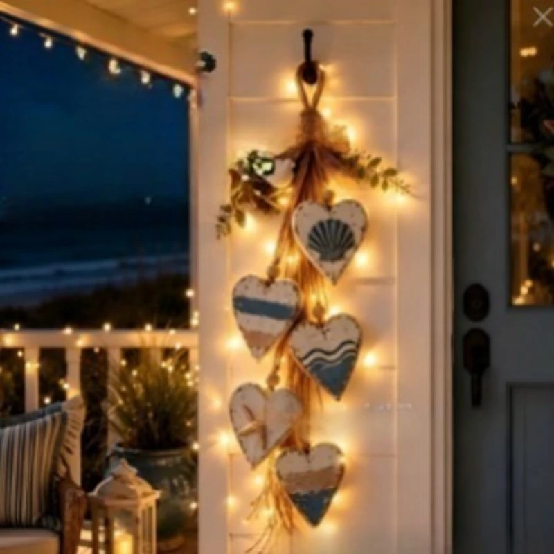 Hanging Heart Pumpkin Wall Decor Seasonal Ornament for Halloween Thanksgiving Festive Home Decoration Art Craft Hanging Décor