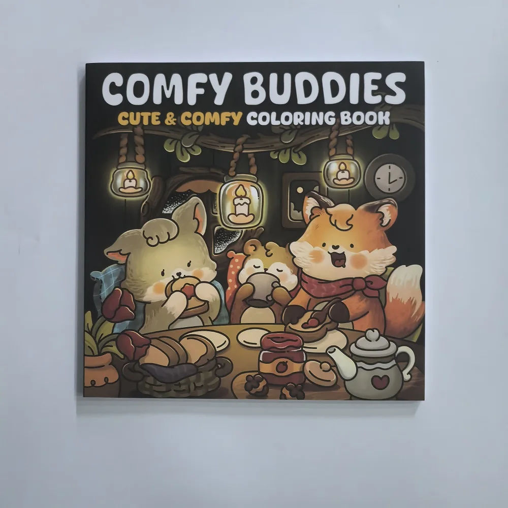 Comfy Buddies Cute & Coloring Book for Adults Drawing Perfect Gift Party and Birthday