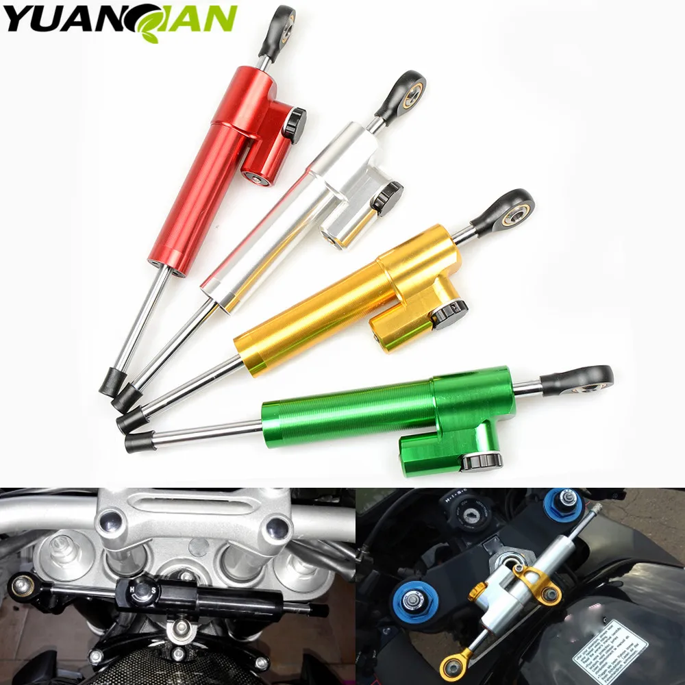 Universal CNC aluminum Steering Stabilizer Damper Linear Reversed Safety Control For APRILIA RS 125  bmw r1200gs  200 125