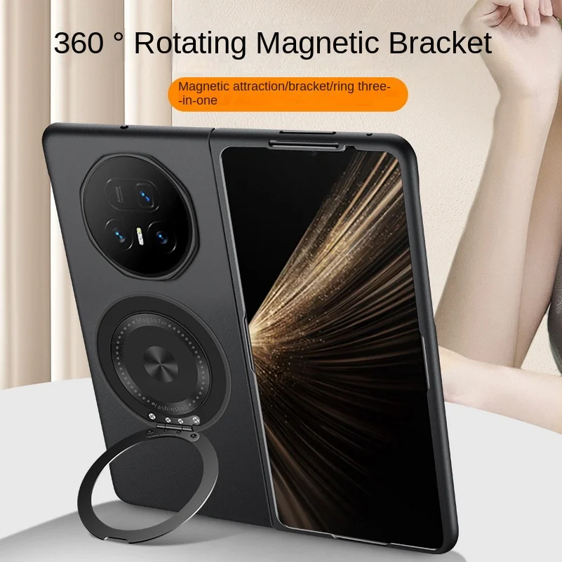 Soporte giratorio de Metal, funda con anillo de fijación magnético para Honor Magic V5 Magic V3 Vs 3 magic Vs 2 V2, funda protectora delgada