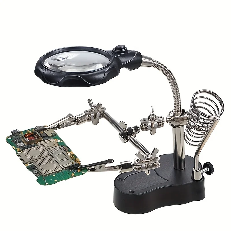 Professional Electronic Inspection And Repair Station，Built-In Illuminated Magnifier ，Digital Equipment Repair Tool Station