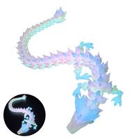 Creative 3D Printed Dragon Rotatable Articulated Dragon Crafts Statue Cartoon Kid Interaction Toys Dragon 2025 Home Office Decor