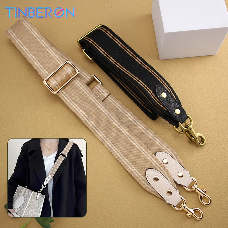 TINBERON TOTE Bag Shoulder Strap Adjustable Canvas Shoulder Strap Handbags Replacement Bag Straps Crossbody Bag Part Accessories