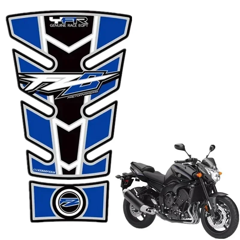 Per Yamaha FZ8 2010 - 2015 Motor Tank Pad Protector 3D Gel Sticker Decal - 5