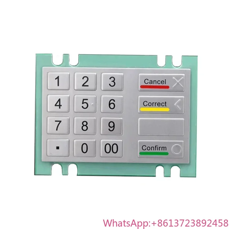 

4x4 matrix metal pinpad PCI 4.0 EPP RS232 USB stainless steel ATM metal keypad