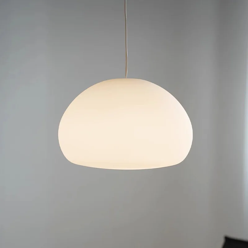 

Nordic streamer medieval dining room light glass living room study bedroom bedside designer cream wind cloud chandelier