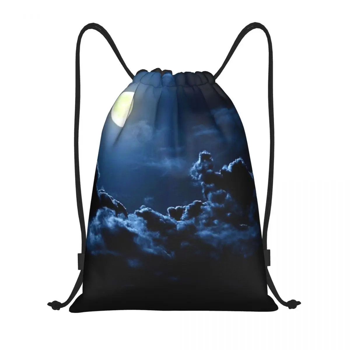 And In The Glow Of The Moon Portable Sports Bag Thicken Drawstring Belt Riding Backpack Gym Drawstring Shoes Bag Clothes