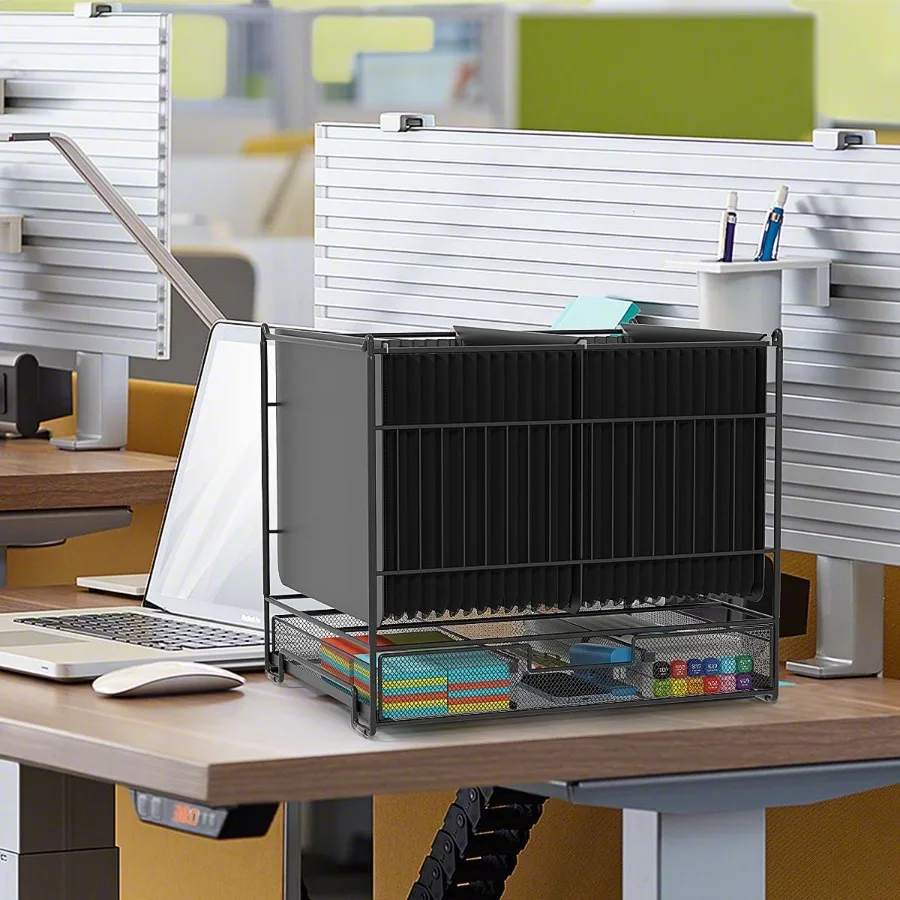 Plastic Uitbreidende Hangende Bestandsmappen Letter Size26 Expble Potten Gekleurde Alfabetische AZ Tabs Innovatieve Accordeon Hangende Vouw