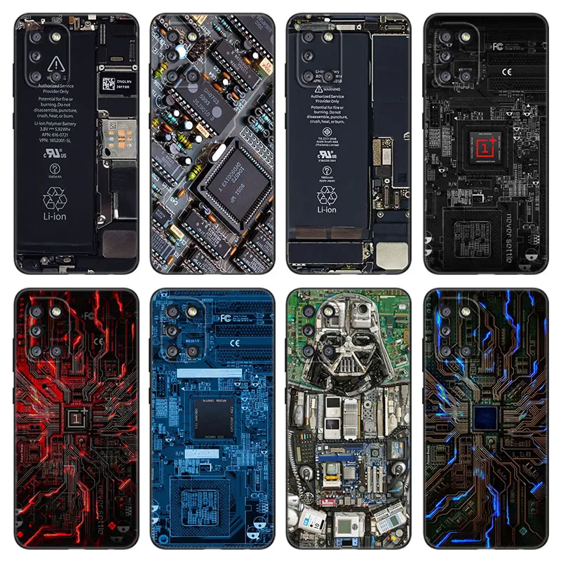 Motherboard Circuit Board Phone Case For Samsung Galaxy A01 A03 Core A02 A10 A20 S A11 A30 A40 A41 A5 2017 A6 A8 Plus A7 2018