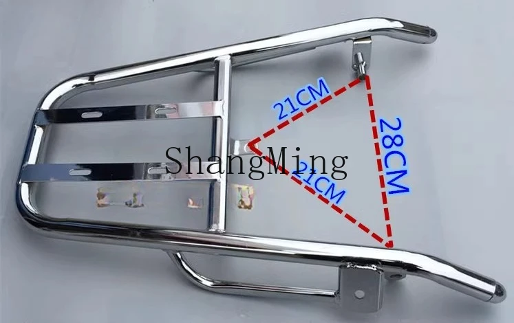 กันชนรถยนต์ไฟฟ้า ZYH พร้อมคันเหยียบรถจักรยานยนต์ไฟฟ้าชั้นวางขนาดใหญ่โครงท้ายบาร์ตัวหนา