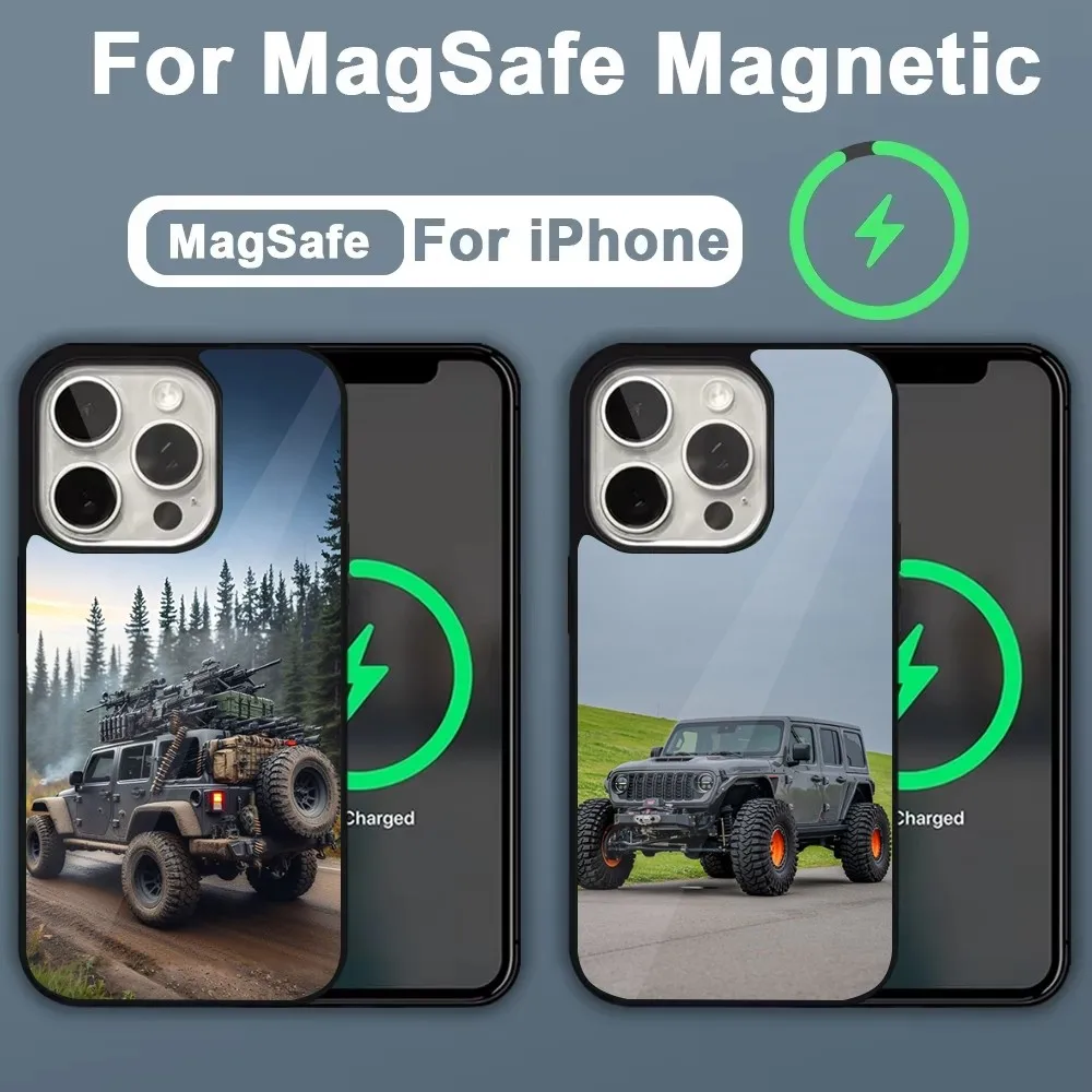 CAR Jeeps-S off-road SUV Phone Case For iPhone 16,15,14,13,12,11,Plus,Pro,Max,Mini Magsafe Magnetic Wireless Charging