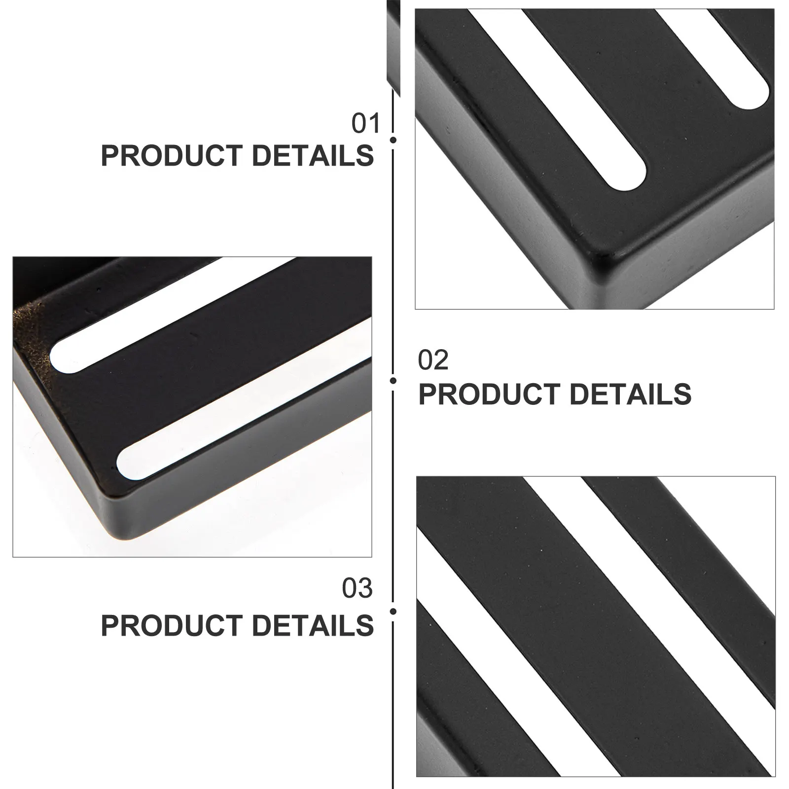 Brass Guitar Pickup Cover Durable Sturdy Electric Guitar Pickup Protector Noise Control Breathable Hollow Line Humbucker Cover