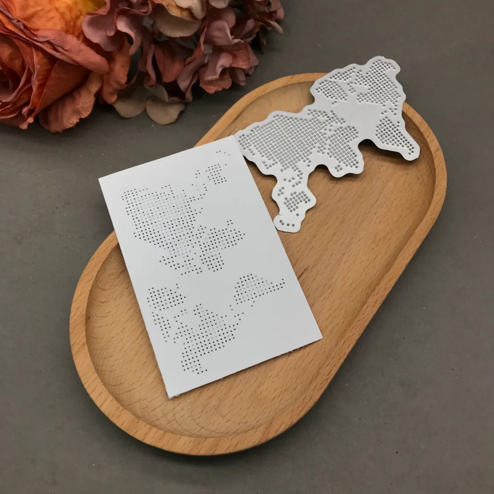 1pcs metal cutting dies cut die mold Map of flight routes Scrapbook paper craft blade punch stencils dies