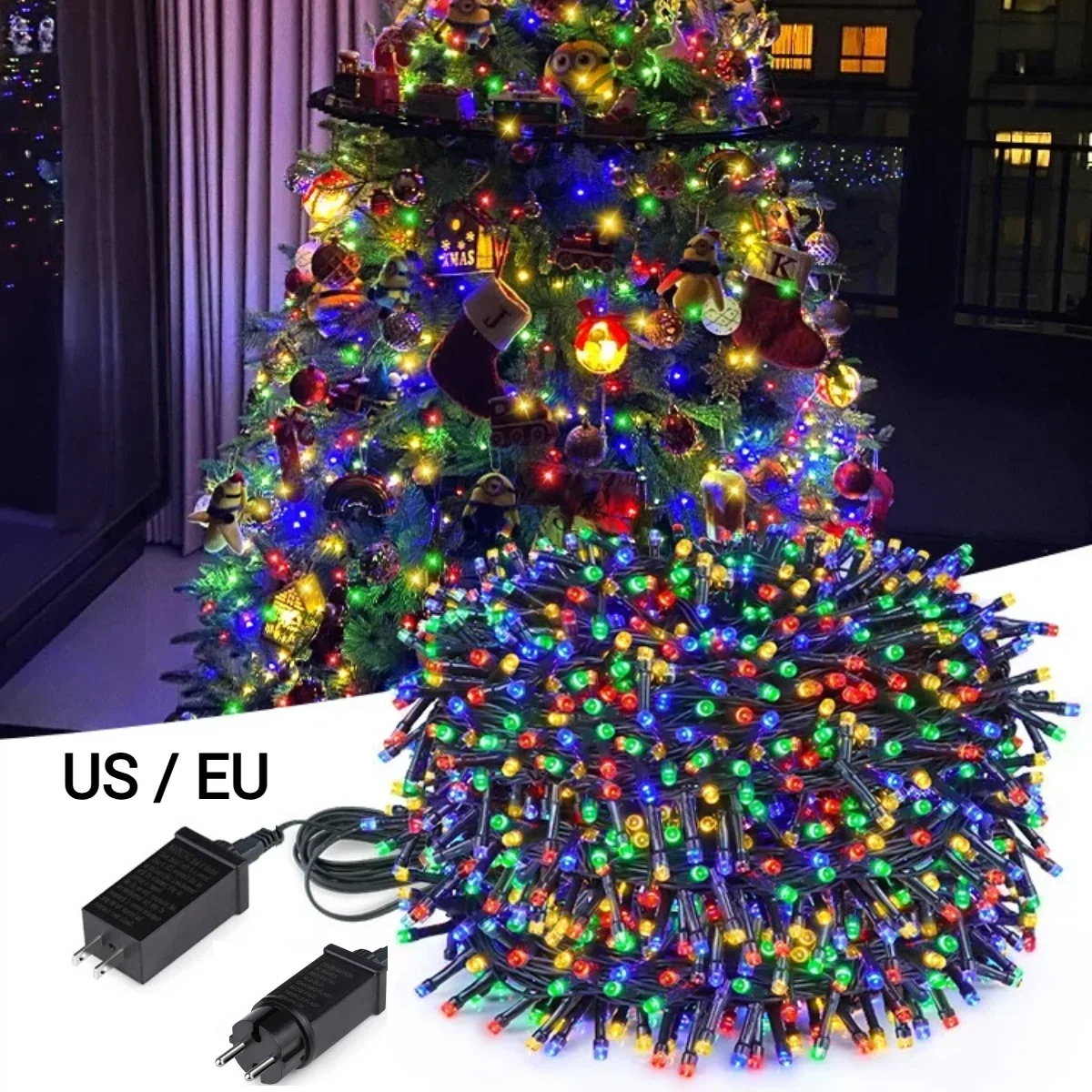 Christmas Twinkle Star LED String Lights High Bright With 8 Modes For Outdoor Garden Yard Lawn Wedding Halloween Festival Decor