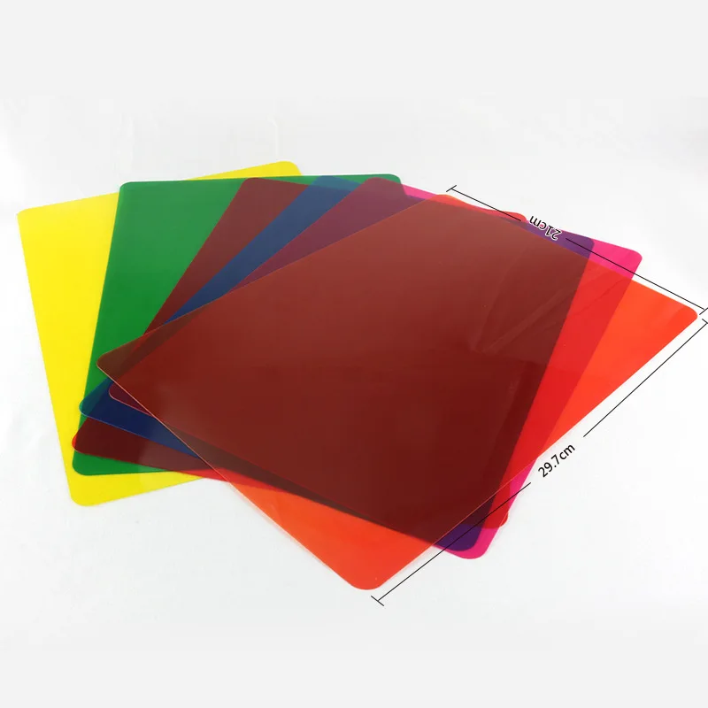 A43M 12Pcs Colored Overlays for Dyslexia, Dyslexia Reading Strips for Dyslexia Irlens, ADHD and Visual Stress, 11.7x8.3Inch