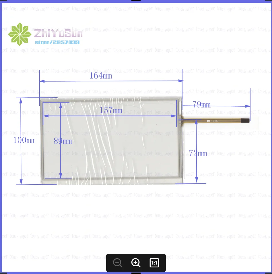 

ZhiYuSun BSNC1128 для КПК и дисплея НОВЫЙ 4-дюймовый сенсорный экран 165*100 для промышленного применения 165 мм * 100 мм НА AT070TN90