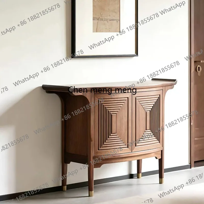 

New Chinese-style North American, entrance table, simple and high aesthetics, living room against the wall, locker,