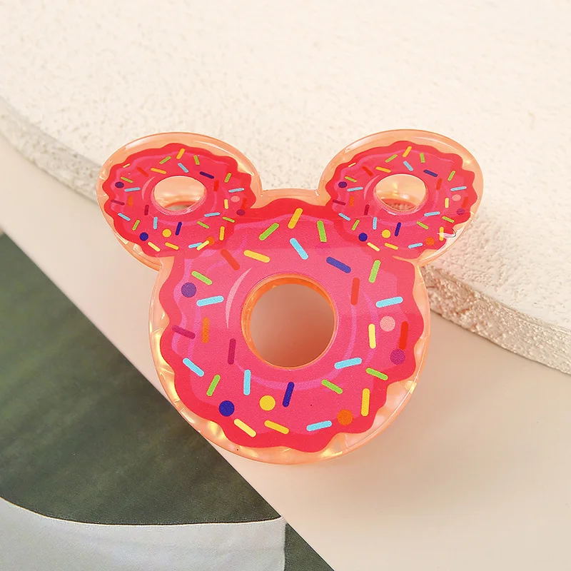 1pc Sparkling Girl's New Simulated Food Doughnut Gripper Personalized Fun Cute Hair Clip view 5