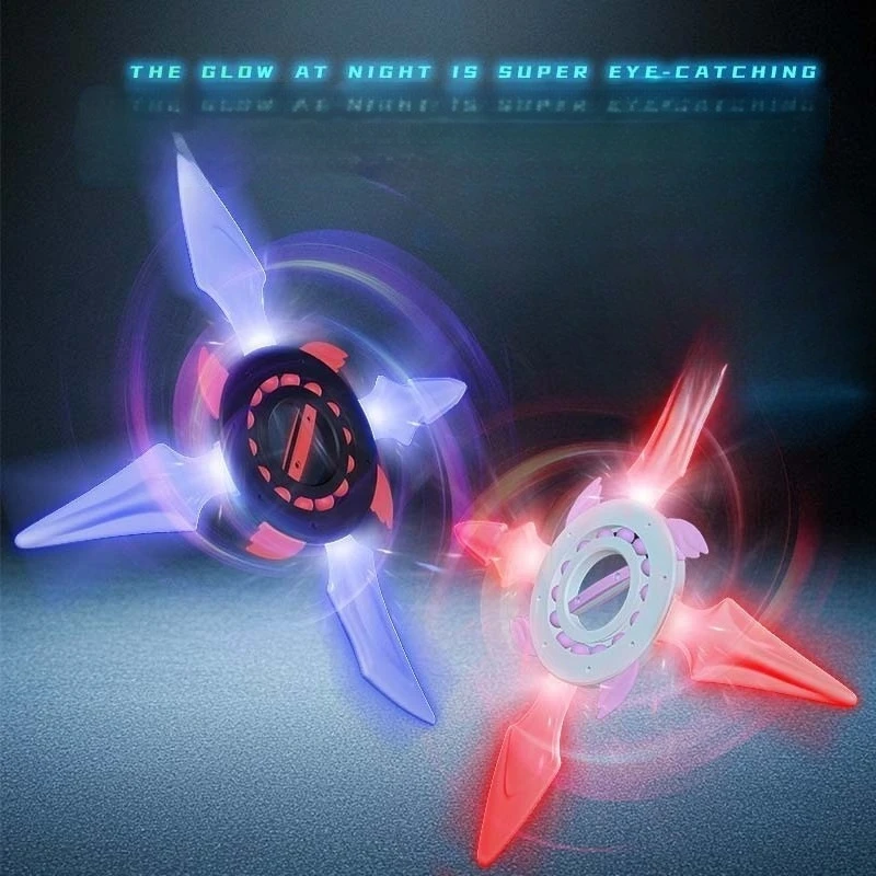 أطفال تحلق عجلة الغزل السيف Lightsaber بليد تأثيري تضيء السيف ضوء فلاش سبينر بنين الجاذبية الاستشعار لعبة متوهجة