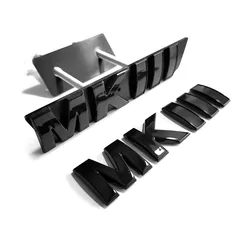 3D Lettering MK 3 Sign Gloss Black MKIII Grill Car Emblems Golf 3 Boot Auto Badges
