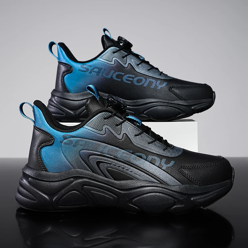 2026 Mens Sneakers with Rotating Buckle Comfy Non Slip Durable Shoes for Men Large-size Jogging Sports Running Outdoor Activitie