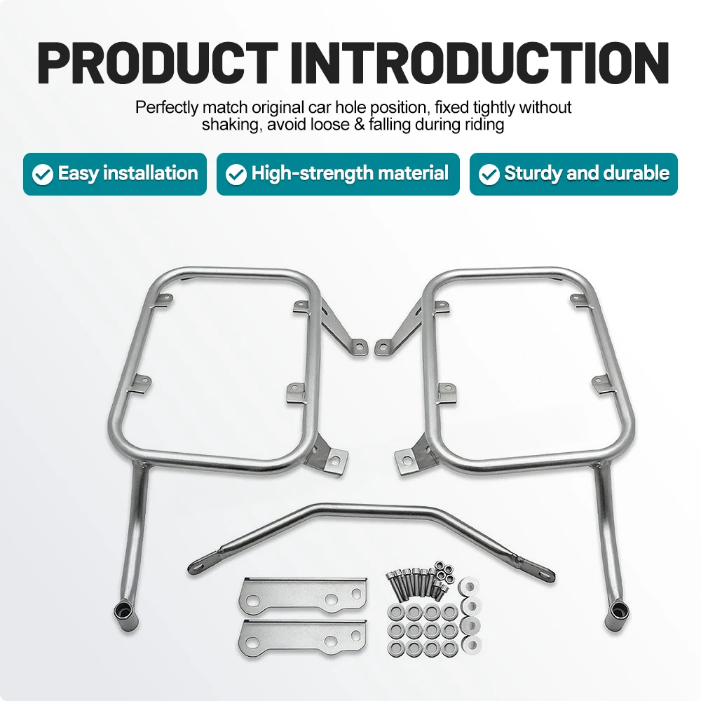 Motorcycle Side Case Luggage Rack Bracket Kit Side Box Bag Pannier Trunk Support Fit For Holder XL750 Motorbike Rear Rack
